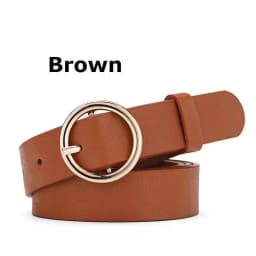 1PCS Korean Fashion Round Buckle Waist Belt High-end Versatile And Casual Fashion Skirt Decoration Waist Belt