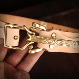 Cavalry Belt Genuine Leather Men's High Quality Belts 3.8cm Pure Handmade Belt Solid Vintage Embossed Brass Belt Buckle