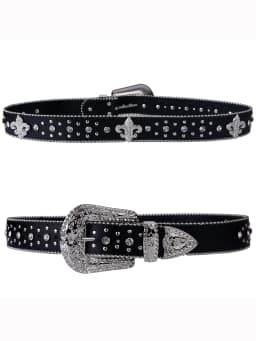 Punk Rhinestone Belt for men and women female fashion western jeans female jeans jewelry fashion design Y2K Jeans Belt