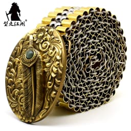 Men's Belt Army Style Combat Belts Pure copper belt Handmade Luxury Metal Jeans fashion belts Quick Release Tactical Belt