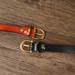 1.8cm Women Belts New Genuine Leather Simple Metal Buckle Belt Girls Dress Jean Pants Waistband Belts for Lady Luxury Designer