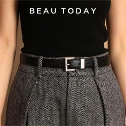 BEAUTODAY Casual Belts Women Cow Split Solid Color Square Buckle Ladies Modern Style Jeans Dress Accessories Waistband 91099