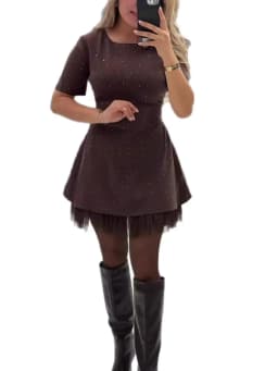 Summer Black Casual Dress Women's New Round Neck Short Sleeve Hot Diamond Slim Fit Lace Dress Holiday Party Mini Dresses Robe