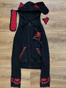 Gothic Dark 2000s Aesthetic Women's Dress Subculture Vintage Cross-shaped Metal Fastener Long-sleeved Harajuku Japanese Dresses