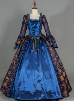 Victorian Masquerade Dresses for Women, Renaissance Dress, 18th Century, Baroque Rococo Marie Antoinette, Historical Clothing