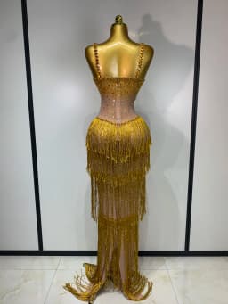 Shining Rhinestones Bodycon Long Dress Women Sexy Transparent Elagant Evening Party Birthday Prom Dress Photo Shoot Outfit