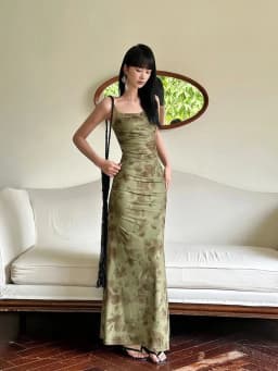 Retro Printed Camis Dress Women Summer Sexy Slim Spaghetti Straps Backless Party Dress Korean Chic Elegant Beach Vestidos New