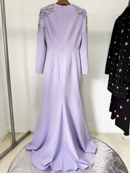 HIGH STREET Newest Fashion 2026 Designer Party Vestido Women's Diamonds Beaded Split Long Maxi Dress