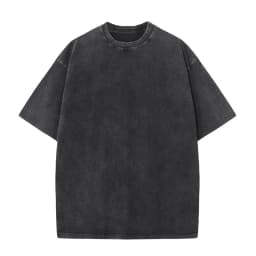 Summer 230g Retro Heavyweight Pure Cotton Round Neck T-shirt Custom Washed Loose Short Sleeved Oversize Men Top