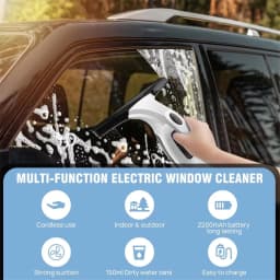 Handheld Electric Glass Cleaning Device Automatic Portable Glass Cleaning Tool Household Water Absorbing Glass Scraper