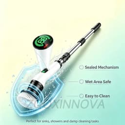 Household Cordless Multipurpose Spin Scrubber Kitchen Gadgets Hair Brushes Bathroom Broom Toilet Mops Electric Cleaning Brush