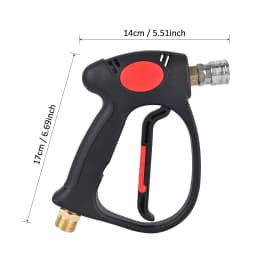 Pressure Washer Spray Water Gun MV925 Max 310 Bar, M22-14mm Inlet Swivel & 1/4" Quick Connector for Car Wash, Car Detailing