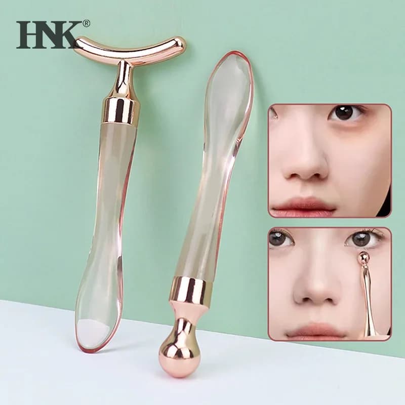 2in 1 Face Eye Massage Stick Eye Cream Applicator for Anti Wrinkle Dark Circles Facial Lifting Mixing Spatulas Scoop Mini Spoon