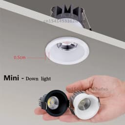 Dimmable Mini LED Downlight 3W/10W 110V/220V Anti-Glare LED Ceiling Lamp LED Spot for Bedroom Kitchen Wine Cabinet COB Recessed