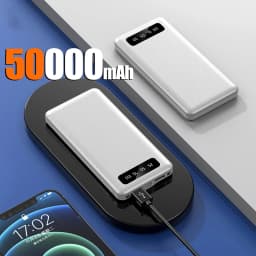 New 200000mAh PowerBank 120W Super Fast Charging High Capacity Portable External Battery With LED Digital Display For IPhone