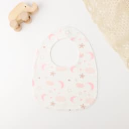 INSULAR Cotton Baby Bibs Reusable Saliva Towel Good Absorption Soft 100% Cotton Gauze Cartoon Print Adjustable Baby Feeding Bibs