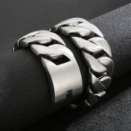Kalen 20mm/31mm Punk Men's Women's Stainless Steel Necklace Heavy Larger Necklace Curb Cuban Chain Choker Jewelry 40/42cm Length