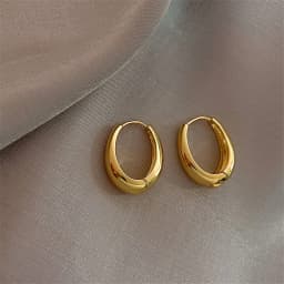 KOTiK 2024 Hot Sale Fashion Metal Drop Earrings for Woman Vintage Hoop Earring Trend Classic Party Wedding Pendant Jewelry Gift