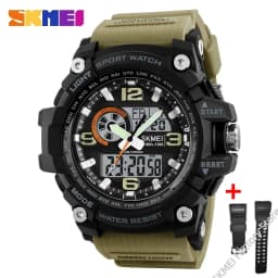 SKMEI 1283 Military Digital Quartz Watch for Men Waterproof Sport Mens Electronic Shockproof Wristwatches LED Clock 1637 Reloj