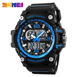 SKMEI 1283 Military Digital Quartz Watch for Men Waterproof Sport Mens Electronic Shockproof Wristwatches LED Clock 1637 Reloj