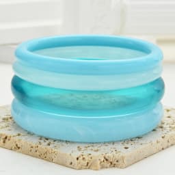 4 Pcs Bohemia Resin Bracelet Set For Women Fashion Beach Vacation Bangle Stackable Lightweight Jewelry For Party Daily Wear Gift