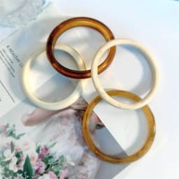 2025 Acrylic Resin Geometric Bracelets for Women Minimalist Chic Irregular Marbling Round Cuff Bangle Fashion Party Jewelry Gift
