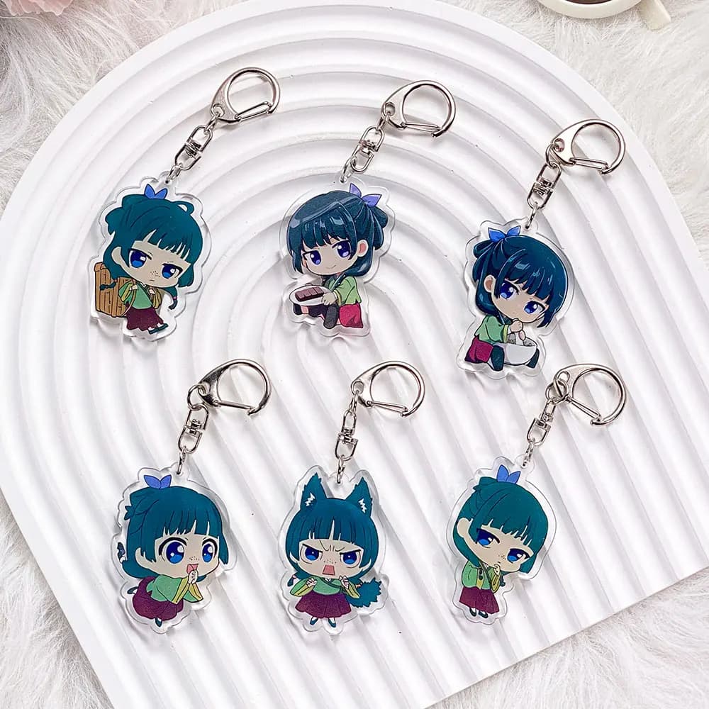 1/6PCS Anime The Apothecary Diaries Acrylic Keychain Bag Charms Accessories Funny Cute Backpack Pendant Key Holder Friend Gifts