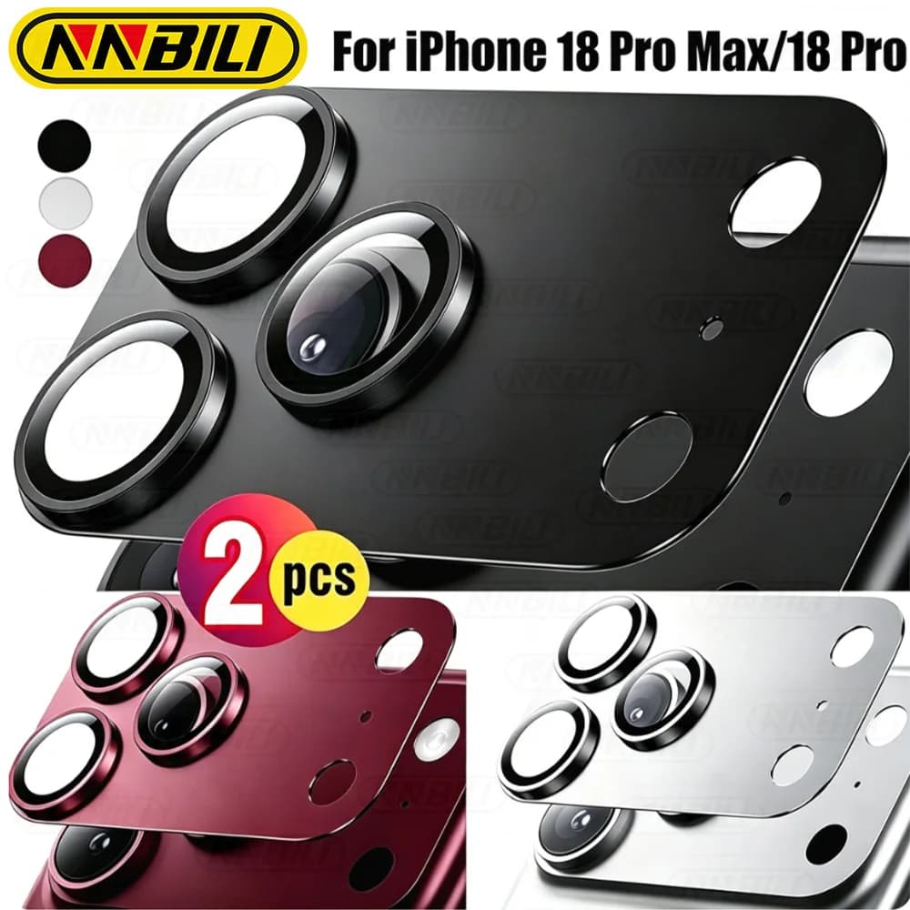 NNBILI 2Pcs For IPhone 18 Pro Max Camera Lens Protector - Premium 9H Tempered Glass With Strong Adsorption Case-Friendly Design
