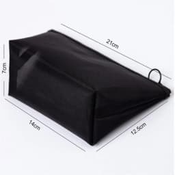 1PCS Women Men Necessary Cosmetic Bag Transparent Travel Organizer Fashion Small Large Black Toiletry Bags Makeup Pouch