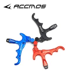 360 Degree 3 Finger 4 Finger Aluminum Alloy Thumb Trigger Grip Finger Bow Release Aids Adjustable Caliper Archery Compound bow