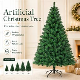 Large Artificial Christmas Tree PVC Encrypted with LED Lights Christmas Tree 120m To 300cm Family Christmas New Yea Party Decor