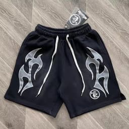 European and American Pure Cotton Flash Printing Casual Sports Men's and Women's Washing Shorts