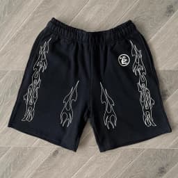 European and American Pure Cotton Flash Printing Casual Sports Men's and Women's Washing Shorts