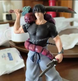 21cm Toji Figure GK Jujutsu Kaisen Figurine King of Artist Fushiguro Toji Action Figures Standing Model PVC Festival Toy Gifts