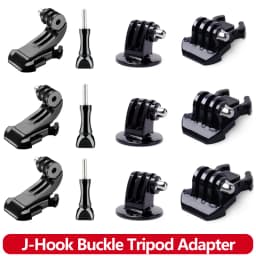 J-Hook Buckle Tripod Mount Adapter For GoPro Hero 13 12 11 10 9 8 7 5 3 SJCAM AKASO Insta360 DJI Osmo Action Camera Accessories