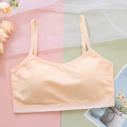 Adolescence Girls Brassiere Fixed Inner Pad Children Breast Care Girl Bra 8-16 Years Cotton Girl Underwears Bra For Teenage Girl