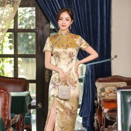 Chinese Style Qipao Sexy Women Plus Size Cheongsam Vintage Classic Chinese Dress Dragon And Phoenix Long Vestidos 4XL