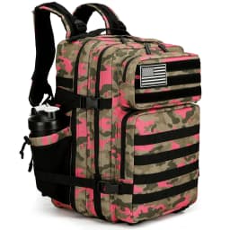 LHI 45L/35L/25L Tactical Backpack for Men and Women Waterproof Athlete Gym Outdoor Bag Travel Hiking Rucksack with Bottle Holder