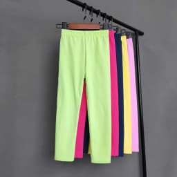 Kids Solid Color Pants For Girls Stretch Skinny Leggings Spring Summer Soft Slim Trousers Children Pant Girl and Boys
