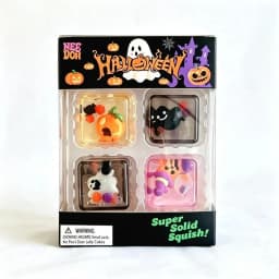 NewSchylling NeeDoh Halloween Teenie Mini Ice Cube 4‑Pack Fidget Sensory Maltose Slow‑Rebound Stress Anxiety Relief Squeeze Ball