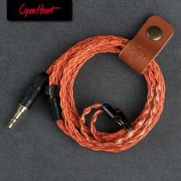 OPENHEART Orange 8 Core Earphone Cable 2.5/3.5/4.4mm MMCX/0.78 2Pin/QDC Silver Plated Copper Replace Upgrade Balanced Cable