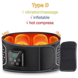 Heating Waist Massager Belts Vibration Inflatable Heated Pads Back Protector Waist Massage Relax Warmer