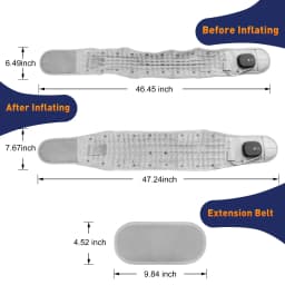 Heating Waist Massager Belts Vibration Inflatable Heated Pads Back Protector Waist Massage Relax Warmer