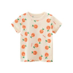 2025 Summer 2-8 Years Kids Girl Shorts Sleeve T-shirts Printed Little Girl Top Baby Girl T Shirts Children Toddler Girl Clothes