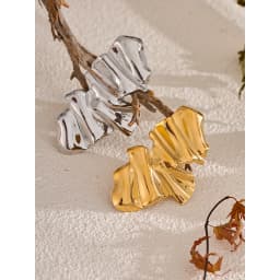 Yhpup Abstract Geometry Fashion Metal 18k Gold PVD Plated Brooch Pin Clothes Accessories Waterproof Charm Unisex Jewelry