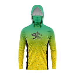 Mens Outdoor Long Sleeve Fishing Clothes UV Clothing Hooded Coat Sunscreen Breathable Anti Mosquito Dry Thin Fishing Shirt