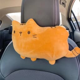 1PCS Creative Cartoon Cute Cat Auto Car Seat Head Neck Rest Cushion Headrest Pillow Plush Pad Car Safety Pillow Car Accessories