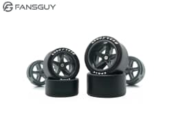 FANSGUY Adult Model Wheels 1Set 1/64 Alloy Car Staggered Front Small Rear Large Wheel 11.2mm+13mm BMS-F/FP Serie