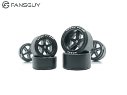 FANSGUY Adult Model Wheels 1Set 1/64 Alloy Car Staggered Front Small Rear Large Wheel 11.2mm+13mm BMS-F/FP Serie