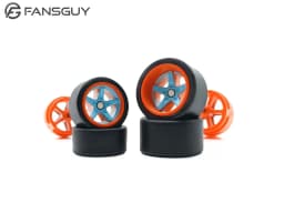 FANSGUY Adult Model Wheels 1Set 1/64 Alloy Car Staggered Front Small Rear Large Wheel 11.2mm+13mm BMS-F/FP Serie